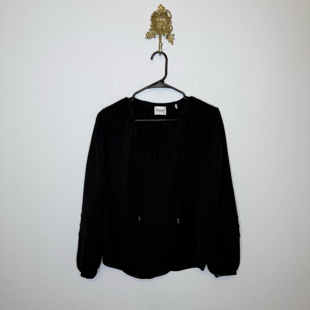Isabel Marant Etoile Lamaya Smocked Shoulder Top 38